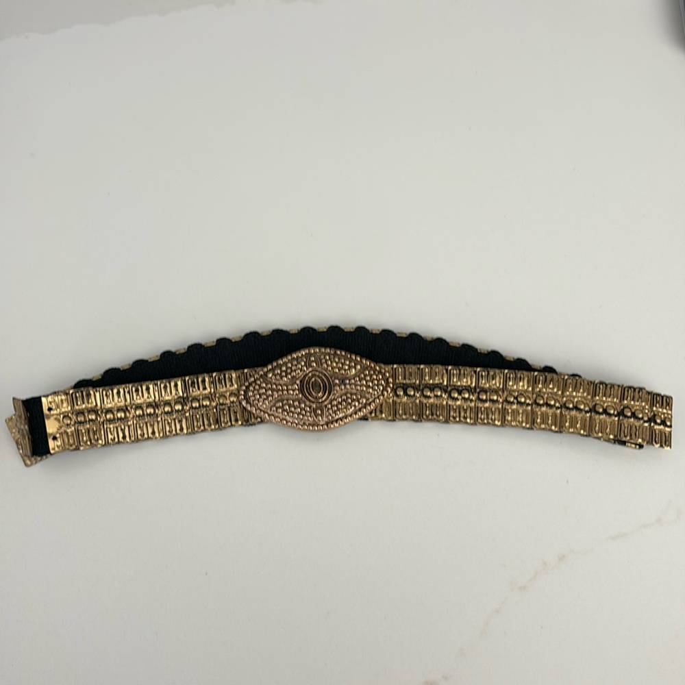 Gold Harwill plated elastic belt